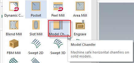 model chamfer mastercam mill 2019
