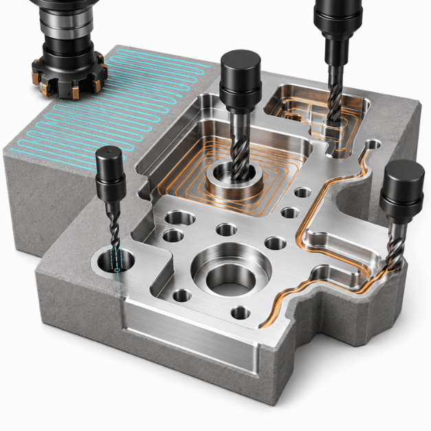 CAM Pro lập trình phay CNC 2.5 trục cho hốc rãnh và biên dạng