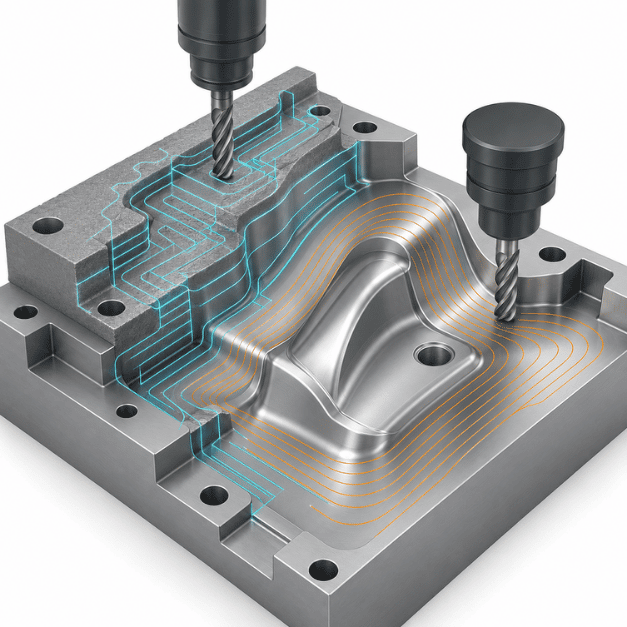Solid Edge CAM Pro lập trình phay CNC 3 trục bề mặt khuôn