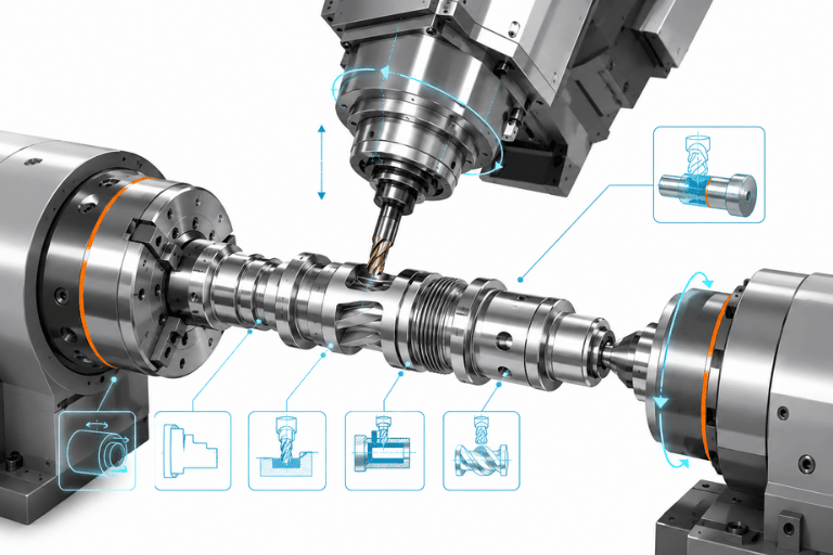 NX Mill-Turn Lập trình gia công kết hợp phay - tiện trên các trung tâm gia công nhiều trục.
