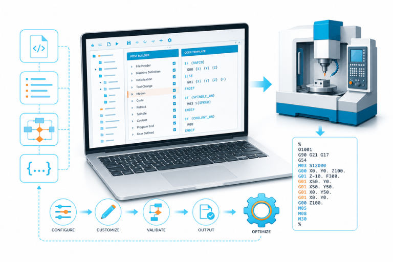 NX Post Builder / Smart Post Công cụ xây dựng và tùy biến bộ xuất mã lệnh (Post Processor) cho các dòng máy CNC.