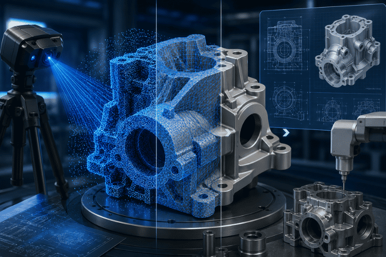 NX Reverse Engineering dựng mô hình CAD từ dữ liệu quét 3D