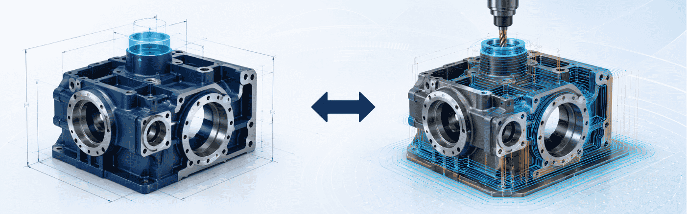 Đồng bộ dữ liệu thiết kế NX CAD và đường chạy dao NX CAM