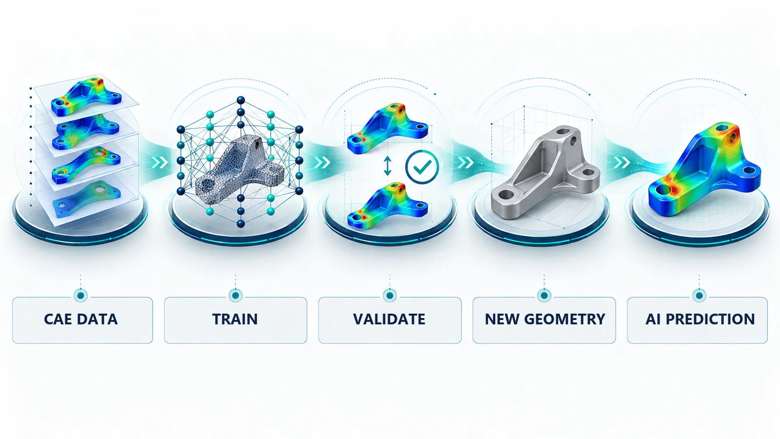 Quy trình huấn luyện và dự đoán với Simcenter PhysicsAI