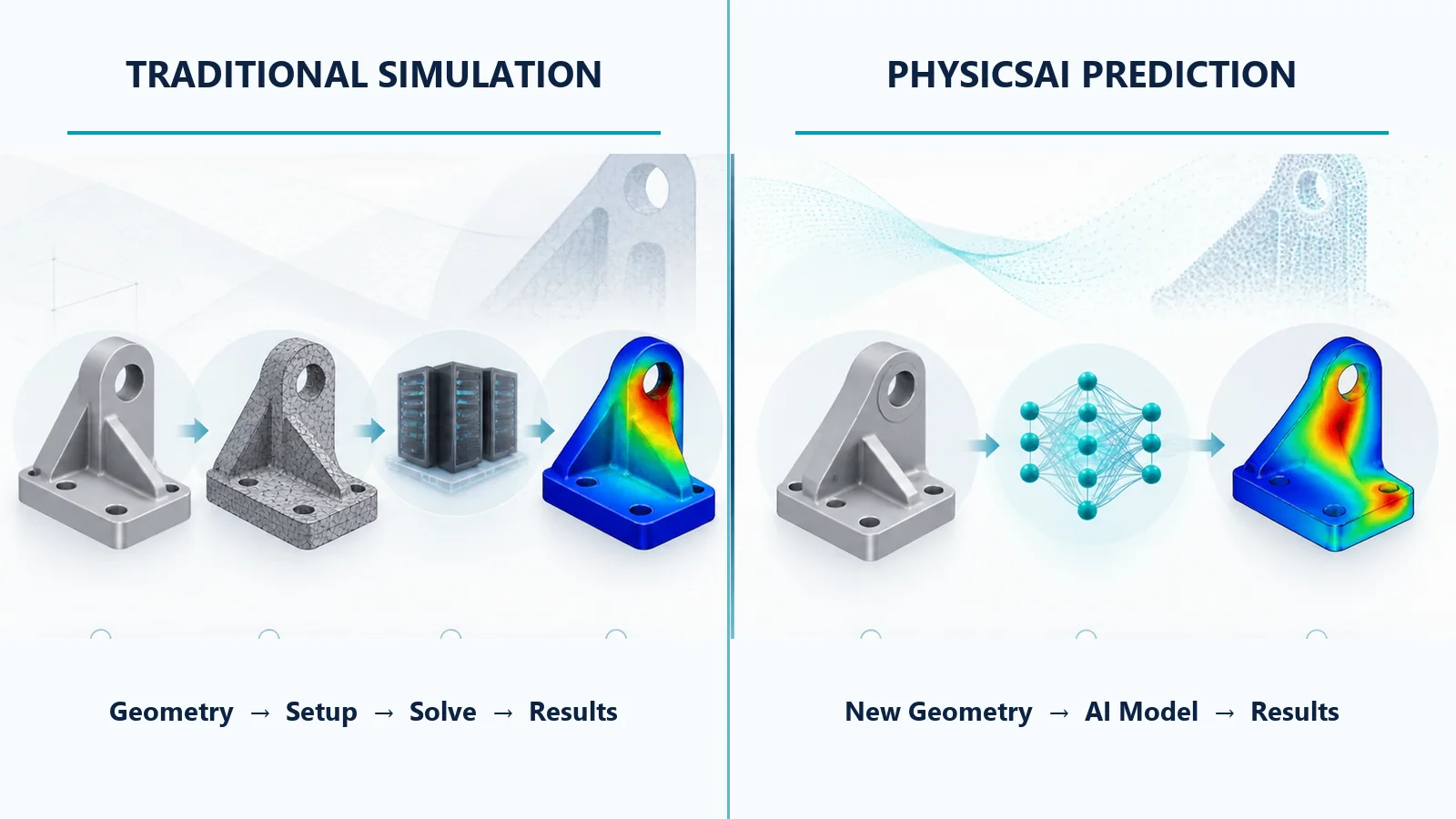 So sánh mô phỏng CAE truyền thống và dự đoán bằng Simcenter PhysicsAI