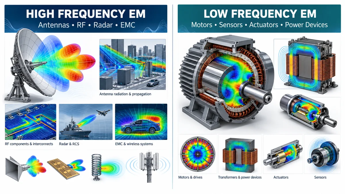 High-frequency Simcenter Feko versus low-frequency Simcenter Flux simulation