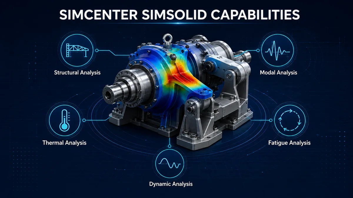 Các khả năng phân tích của Simcenter Simsolid