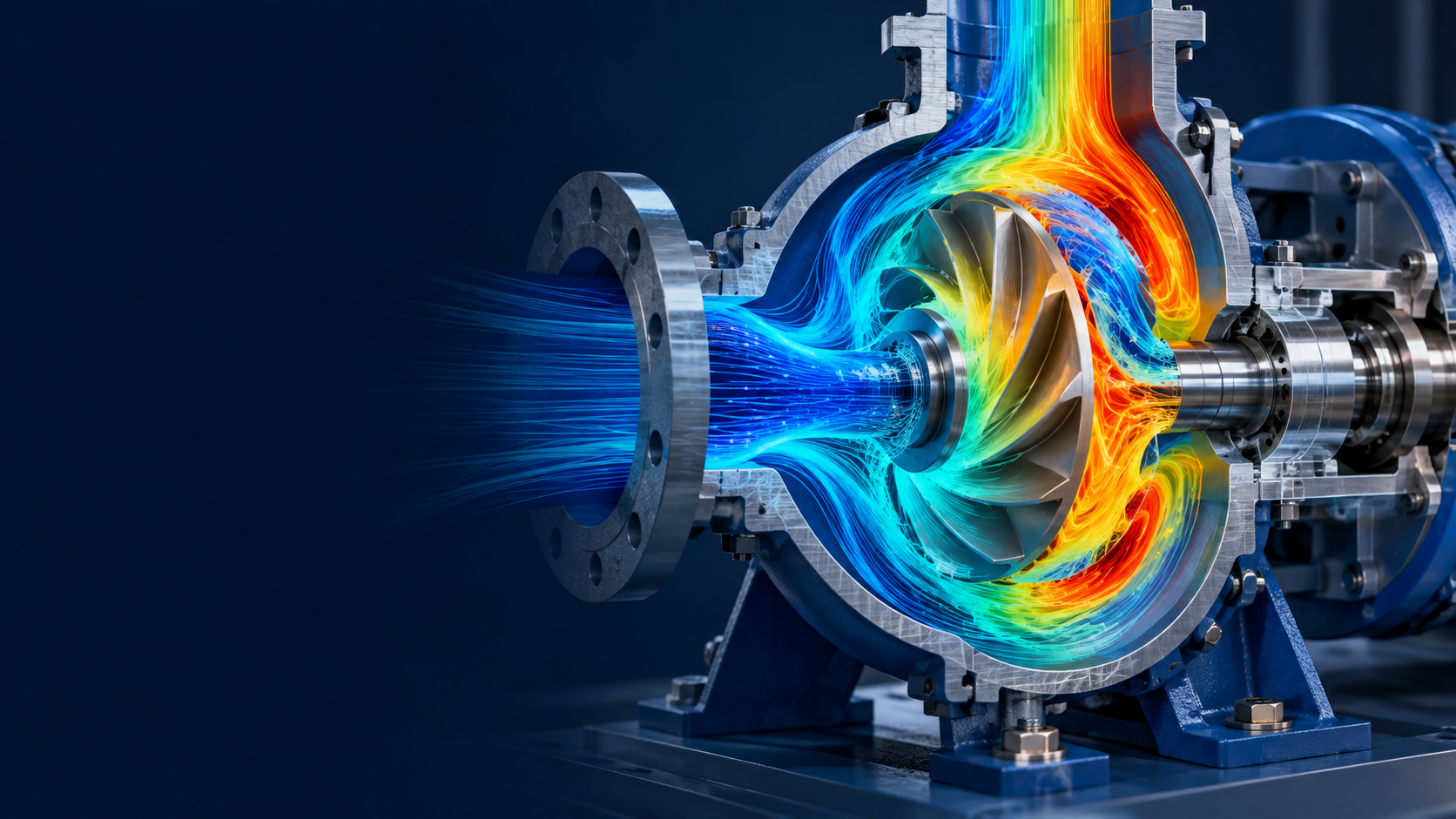Mô phỏng dòng chảy CFD trong cụm bơm công nghiệp